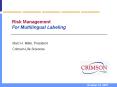 Risk Management PowerPoint PPT Presentation