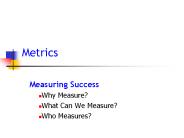 Metrics