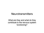 Neurotransmitters