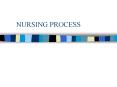 NURSING PROCESS PowerPoint PPT Presentation