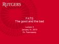 FATS PowerPoint PPT Presentation