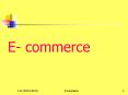 E- commerce PowerPoint PPT Presentation
