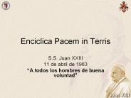 Enciclica Pacem in Terris