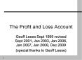 The Profit and Loss Account PowerPoint PPT Presentation