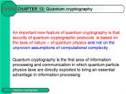 CHAPTER 13: Quantum cryptography