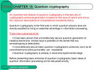 CHAPTER 15: Quantum cryptography