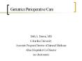 Geriatrics Perioperative Care PowerPoint PPT Presentation