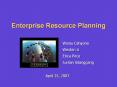 Enterprise Resource Planning PowerPoint PPT Presentation