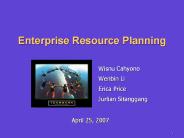 Enterprise Resource Planning