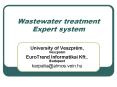 Wastewater treatment Expert system PowerPoint PPT Presentation