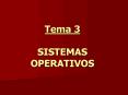 Tema 3 SISTEMAS OPERATIVOS PowerPoint PPT Presentation