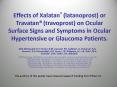 Effects of Xalatan PowerPoint PPT Presentation