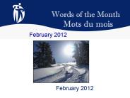 Words of the Month