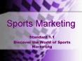 Sports Marketing PowerPoint PPT Presentation