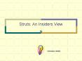 Struts: An Insiders View PowerPoint PPT Presentation