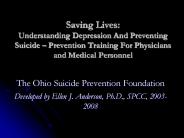 Saving Lives: Understanding Depression And Preventing Suicide 