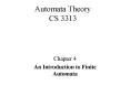 Automata Theory CS 3313 PowerPoint PPT Presentation