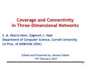 Coverage and Connectivity in Three-Dimensional Networks