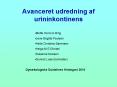 Avanceret udredning af urininkontinens PowerPoint PPT Presentation