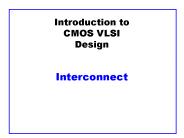 Introduction to CMOS VLSI Design  Interconnect
