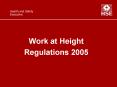 Work at Height Regulations 2005 PowerPoint PPT Presentation