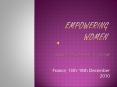 EMPOWERING WOMEN PowerPoint PPT Presentation