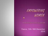 EMPOWERING WOMEN