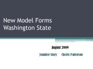 New Model Forms Washington State