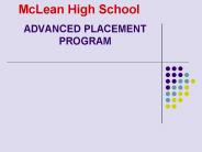 ADVANCED PLACEMENT PROGRAM