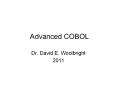Advanced COBOL PowerPoint PPT Presentation