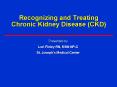 Recognizing and Treating Chronic Kidney Disease (CKD) PowerPoint PPT Presentation
