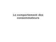Le comportement des consommateurs