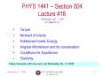 PHYS 1441-004, Spring 2004 PowerPoint PPT Presentation