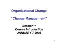 Organizational Change  PowerPoint PPT Presentation