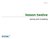 lesson twelve