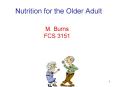 Nutrition for the Older Adult PowerPoint PPT Presentation