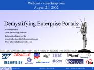 Webcast - searchsap.com August 20, 2002