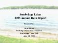 Sturbridge Lakes 2008 Annual Data Report PowerPoint PPT Presentation