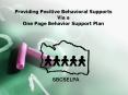 Providing Positive Behavioral Supports Via a One Page Behavior Support Plan PowerPoint PPT Presentation