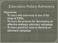 Education Policy Advocacy PowerPoint PPT Presentation