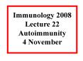 Immunology 2008 PowerPoint PPT Presentation
