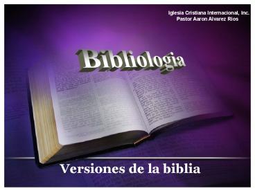 Iglesia Cristiana Internacional, Inc.