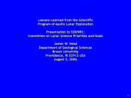 Lessons Learned from the Scientific