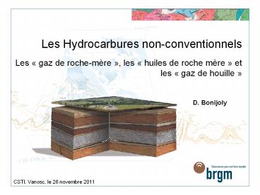 Les Hydrocarbures non-conventionnels Les 