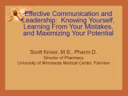 Scott Knoer, M.S., Pharm.D.