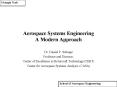 Aerospace Systems Engineering A Modern Approach PowerPoint PPT Presentation