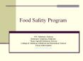 Food Safety Program PowerPoint PPT Presentation