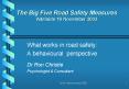 The Big Five Road Safety Measures Adelaide 19 November 2003 PowerPoint PPT Presentation