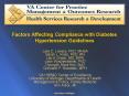 Factors Affecting Compliance with Diabetes Hypertension Guidelines PowerPoint PPT Presentation