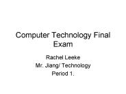Computer Technology Final Exam